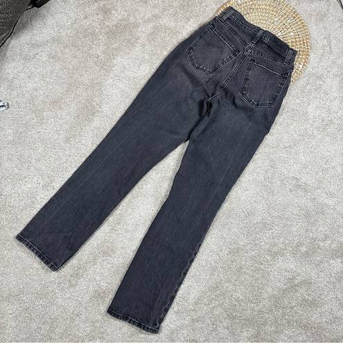 Abercrombie & Fitch  Curve Love Ultra High Rise 90s Straight Jean Black Size 23