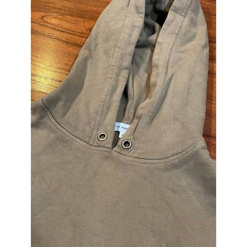 Good American  CROPPED & COOL PUTTY HOODIE SZ 4 SMALL S