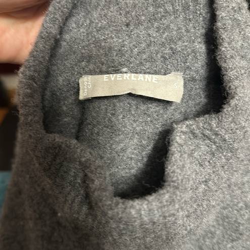 Everlane  Gray Mock Neck Wool Blend Sweater