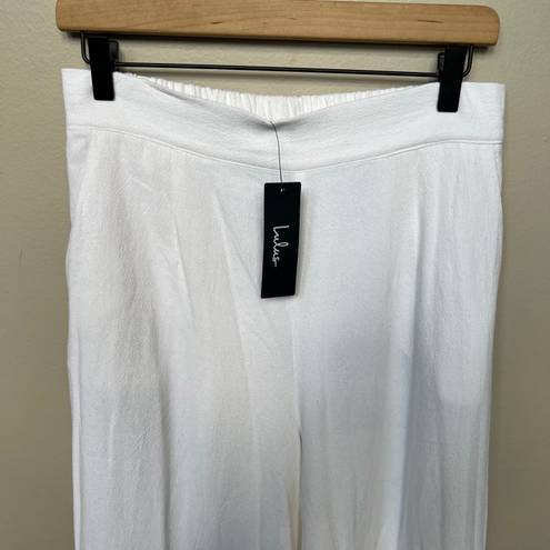 Lulus Lulu’s NWT Sail With Me White High-Waisted Wide-Leg Pants Palazzo Size Medium