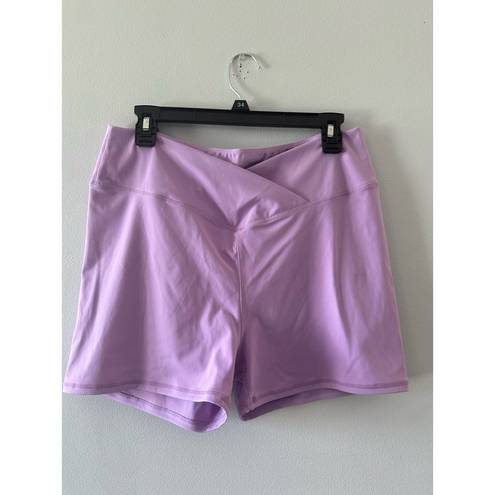 PacSun  Active Far Out Bike Short Crossover Waistband Lavender XL