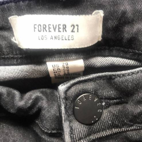 Forever 21  Cut Off High Waist Black Shorts Women's Size 29