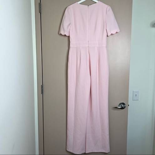 Harper  Rose Scallop V-neck Jumpsuit Pink Size 6