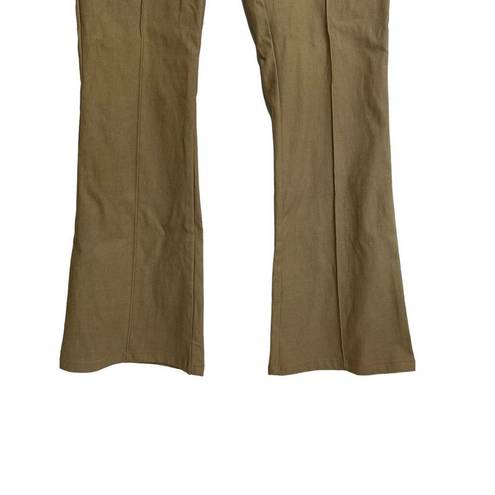 HYFVE  Women’s Tan Seamline Flare Pants High Waisted Stretch Size Medium NWT! Y2K