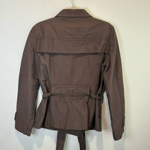 ZARA  Basic Double Breasted Brown Trench Coat - size Large