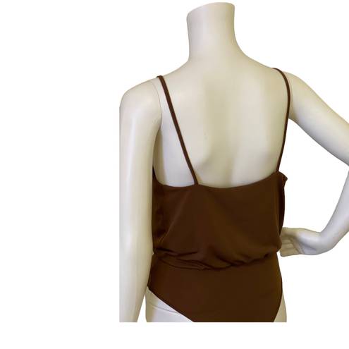 Wearever Brown Low Cut Bodysuit