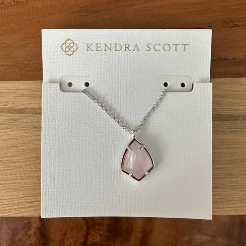 Kendra Scott NWT  Cory Necklace Gold Rose Quartz pink & Gold