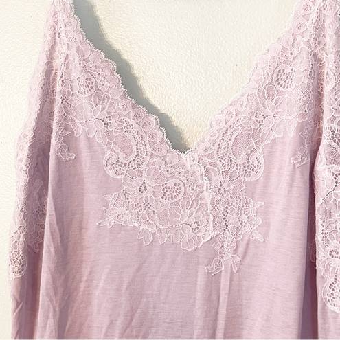 Natori  Size Large Light Purple LUXE SHANGRI-LA TENCEL CHEMISE Dress Pajama