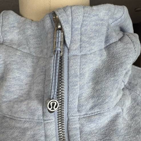 Lululemon  Heathered Blue scuba full zip size 8