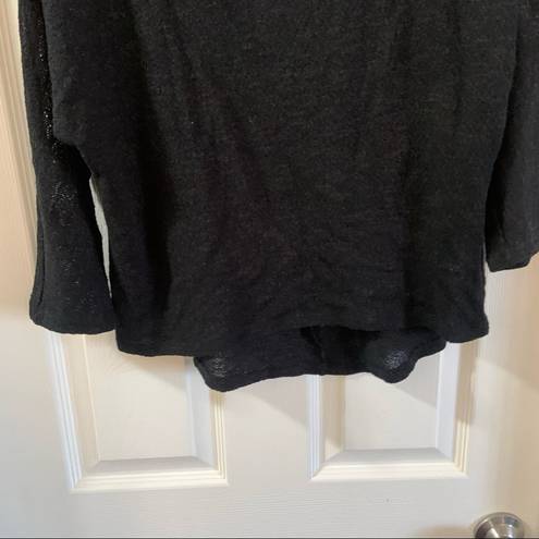 Absolutely Famous  Black 3/4 Sleeve Knit Blouse S