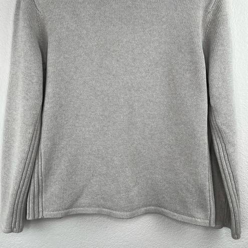 DKNY  Light Gray Rounded Crew Neck Heavy Sweater Oversized Large