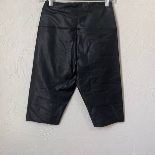 ALLSAINTS NWT All Saints Cora Black faux leather bike shorts size 8