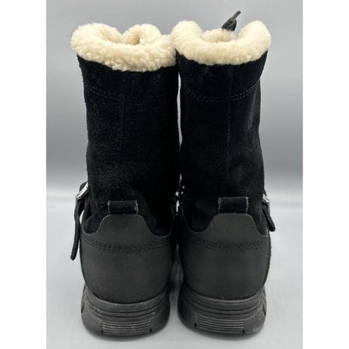 Polo  Ralph Lauren Tavin Rollover Black Leather  Shearling Boots Mens 9.5 D