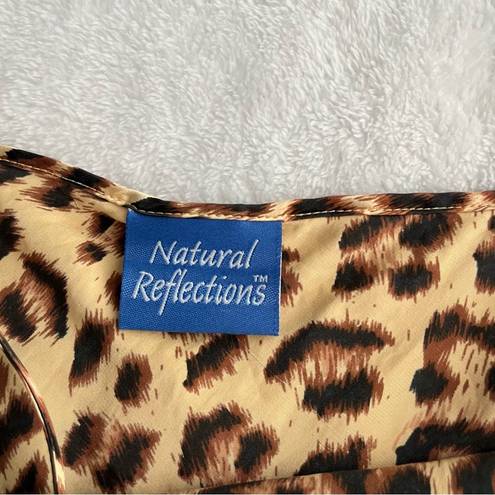 Natural Reflections  Silk Leopard Print Slip