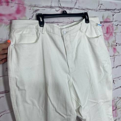 Good American  good curve ivory white cropped new without tags jeans