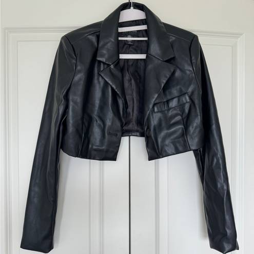 Urban Outfitters Cropped Leather Jacket