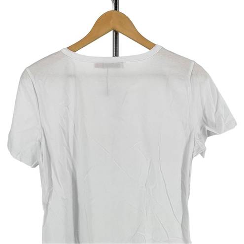 n:philanthropy  Cypress White Slit Tee Top T-Shirt size Large NWT Short Sleeves