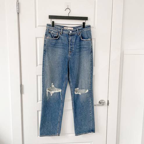 GRLFRND NWT  Amanda Mid Rise Straight Jeans Abbot Kinney