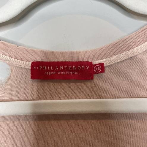 n:philanthropy  Cooper Distressed Dusty Pink Tank Top Size XS