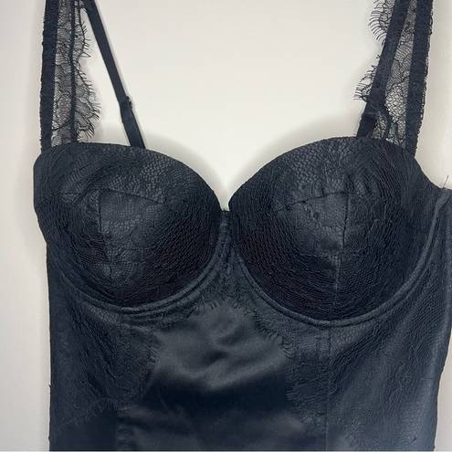 Guess  Bustier Lace Corset Black Top