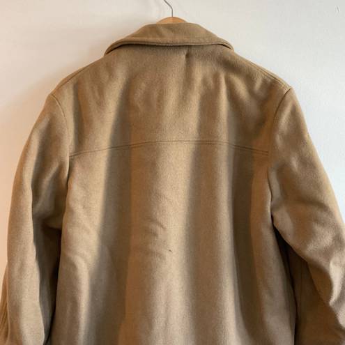 Vintage McGregor Camel Car Wool Fleece Line winter Peacoat Sz 38 Tan Size M