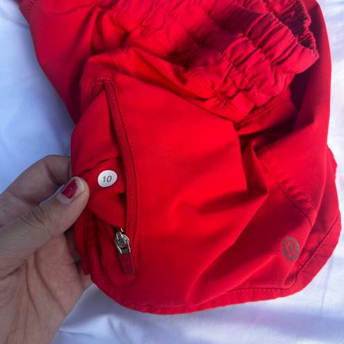 Lululemon Red Shorts