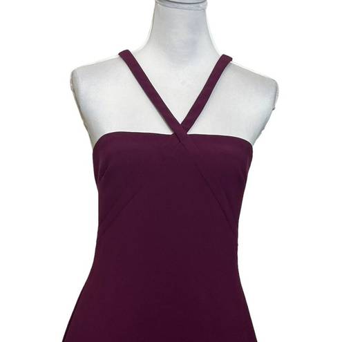 Likely  Bridgeport Strappy Body Con Dress In Plum Sheath Cocktail Womens Size 10