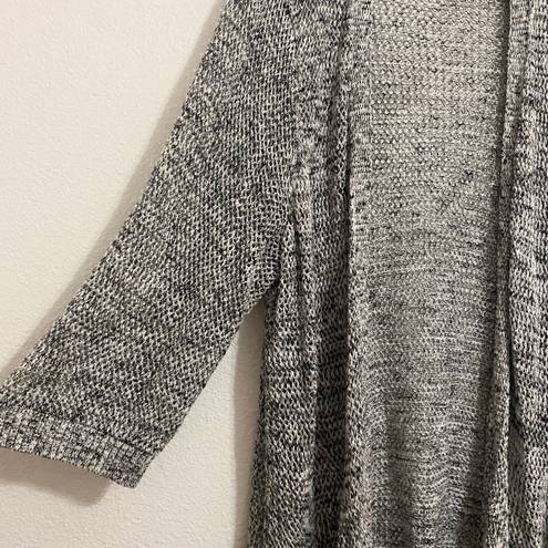 Torrid Grey Pointelle Open Front Cardigan