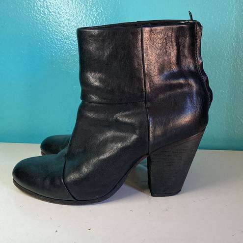 Rag and Bone  Black Leather Boots 39.5