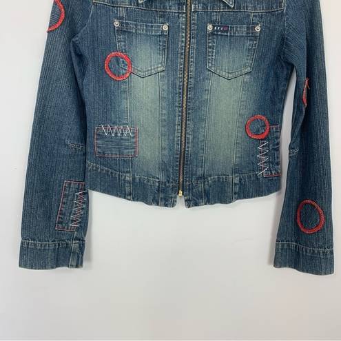 Krass&co Vintage The San Frisco Jeans  Patchwork Jean Jacket Size Medium