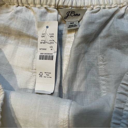 J.Crew NWT,  Seaside Pant in Linen Blend, Sz M