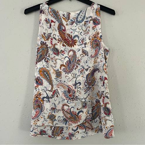 J.Jill  Paisley Sleeveless Blouse Casual Spring Medium