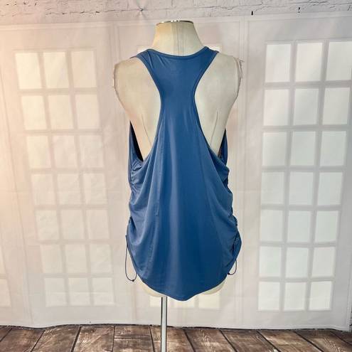 Avia  blue racer back side drawstring workout tank top size xxl