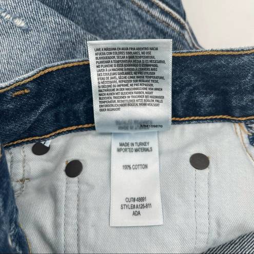 AGOLDE  Denim Skirt Ada 100% Cotton Distressed Mini Summer Frayed Premium SZ 27