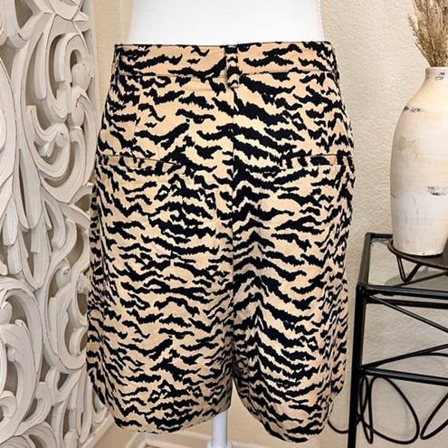 Good American  Summer Boss A-Line Zebra Shorts Size 4 NWOT‎