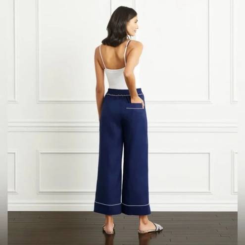 Hill House New  Home Skylar Pant in Navy Linen Size Medium