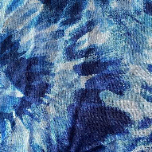 infinity Tie Dye Print Blue & White  Style Fashion Scarf OSFM