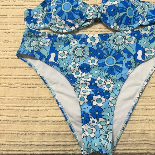 SheIn NWT  High Waisted Floral Underwire Bikini Set