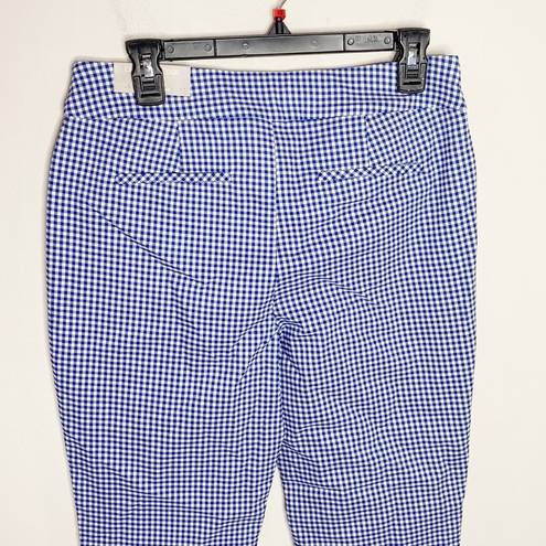 Chico's Chico’s So Slimming Petite Brigitte Gingham Ankle Pants Nablus white size US 6