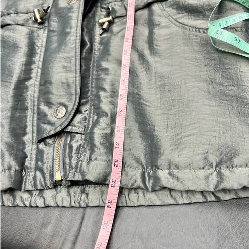 London Fog Vintage  Metallic Jacket with Geometric Detail