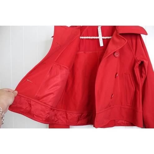 Lululemon  Red Cropped Pea Coat Size 6