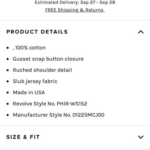 n: Philanthropy bodysuit NWT