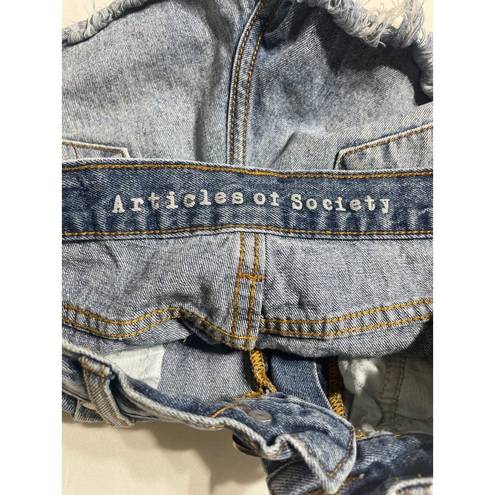 Articles of Society  Meredith Ripped Denim Boho Bohemian Distressed Short 26