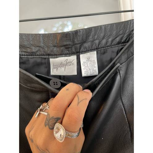 Jacqueline Ferrar  Genuine Black Leather Pants Size 12