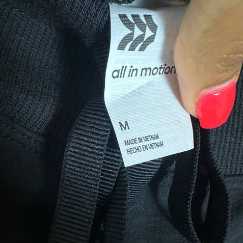 All In Motion NWT  Black High Waist Drawstring Jogger Size M