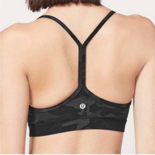 Lululemon  Flow Y Bra *Nulu Incognito Camo Multi Grey (First Release) 12 *no pads