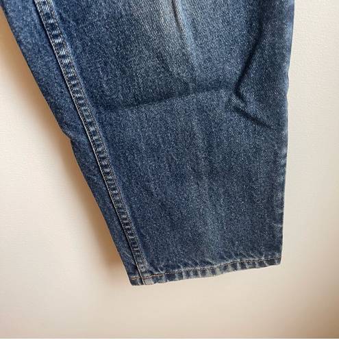 L.L.Bean Vintage  Relaxed Fit Mom Jeans Medium Wash High Waist Tapered Leg Size 10