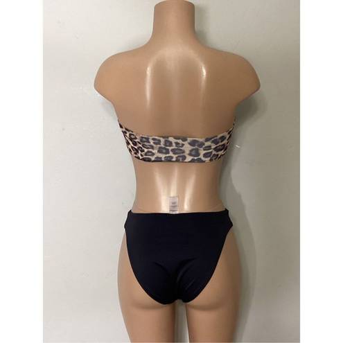 Good American New.  animal print bikini set. XS. (1) retails $169