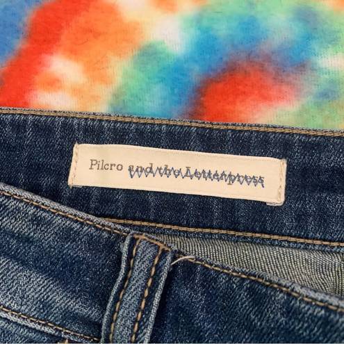 Pilcro and the Letterpress Anthropologie  Boyfriend Crop Ankle Raw Hem Size 26