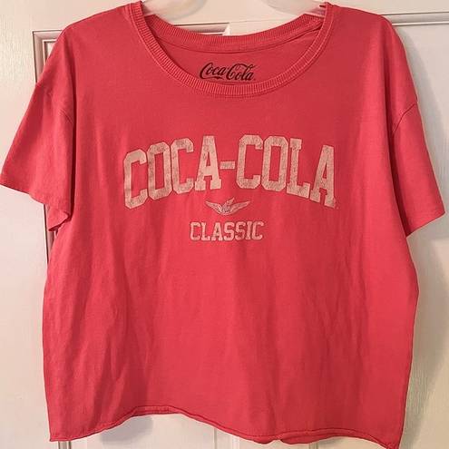 Coca-Cola Vintage “ Classic” Cropped Short Sleeve Graphic T-Shirt